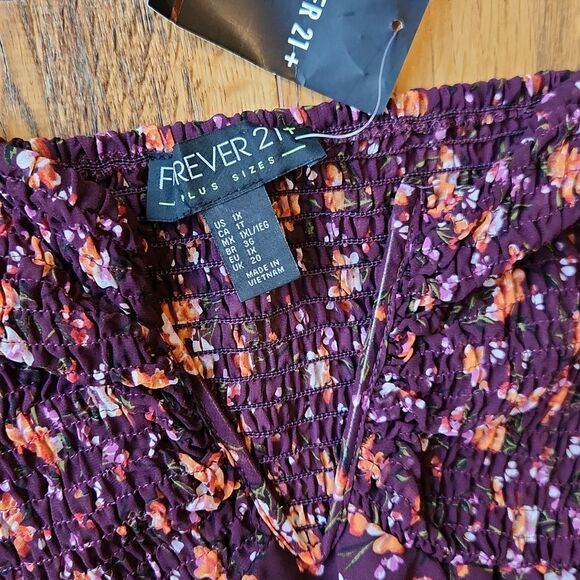 Forever 21 Plus Floral Off Shoulder Mini Dress - Picture 6 of 6